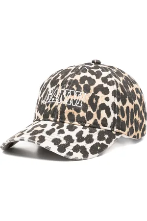 Ganni Baseballkappe mit Leoparden-Print