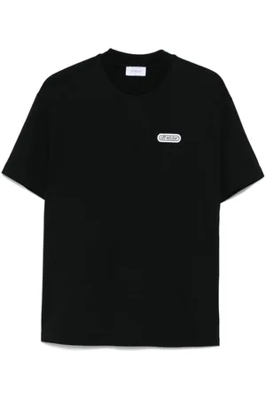 OFF-WHITE T-Shirt mit Logo-Applikation