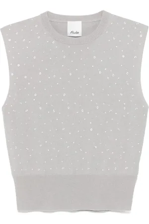 Allude Kristallverziertes Trägershirt