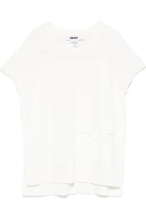 DKNY T-Shirt aus geripptem Strick