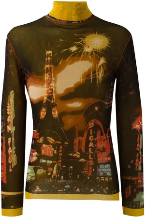 Jean Paul Gaultier Oberteil mit Paris-Print