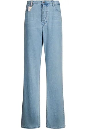 Liu Jo Straight-Leg-Jeans mit Schmucksteinen