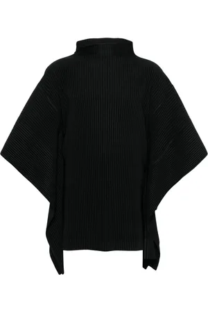 Issey Miyake T-Shirt mit Falten