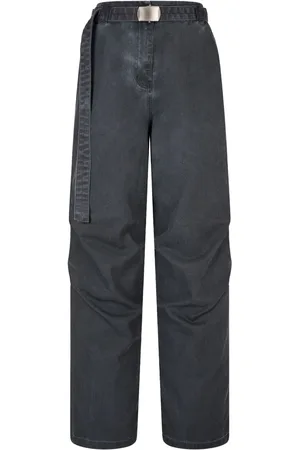 Studio Tomboy Weite Jeans mit Gürtel