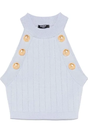 Balmain Oberteil mit Münzknöpfen