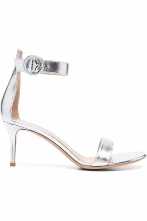 Gianvito Rossi Sandalen im Metallic-Look