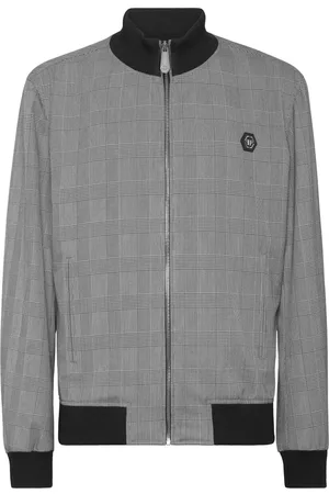 Philipp Plein Bomberjacke mit Schachbrettmuster