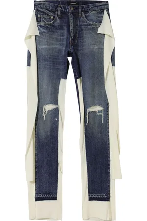 UNDERCOVER Gerade Hose im Distressed-Look