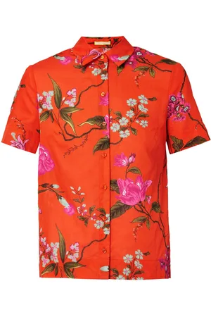 Erdem Cropped-Hemd mit Blumen-Print