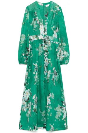 ZIMMERMANN Everley Plunge Midikleid