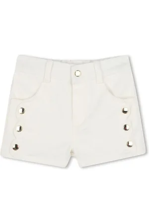 Chloé Jeans-Shorts mit Wellensaum