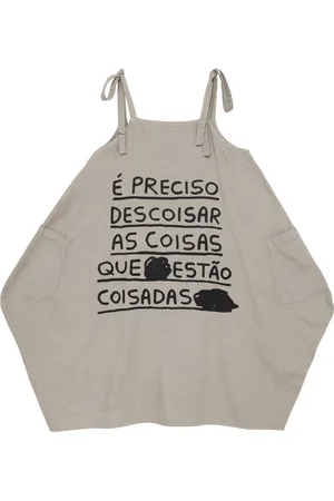 Uma Raquel Davidowicz Kleid mit Slogan-Print