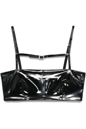 Patrizia Pepe Bandeau-BH mit Ciré-Effekt