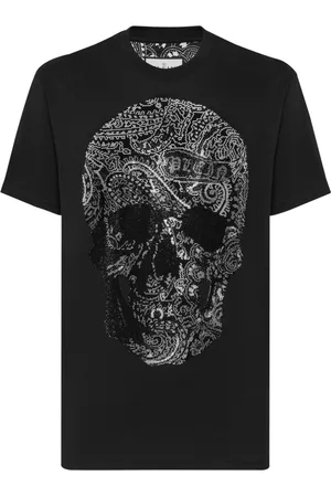 Philipp Plein T-Shirt mit Paisley Skull-Print