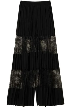 Twin-Set Georgette-Hose mit Falten