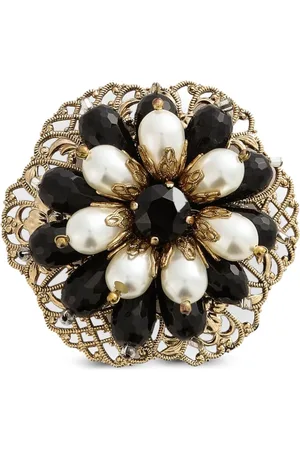 Dolce & Gabbana Brosche im Blumendesign