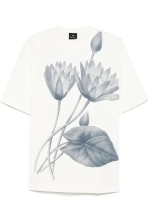 Paul Smith T-Shirt mit Half Tone Floral-Print