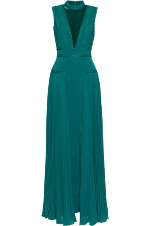 Saiid Kobeisy Georgette-Kleid aus Krepp