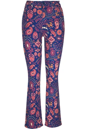 Mother Jeans mit Paisley-Print