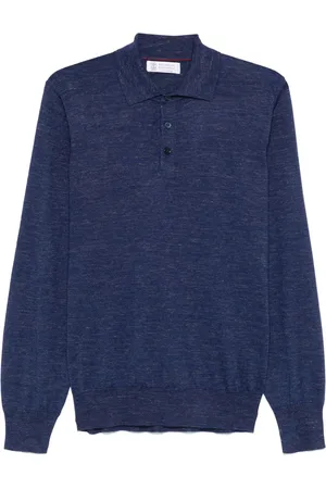 Brunello Cucinelli Fein gestricktes Poloshirt