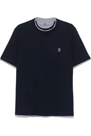 Brunello Cucinelli T-Shirt im Layering-Look