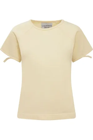 LAURENCE BRAS T-Shirt mit Logo-Applikation