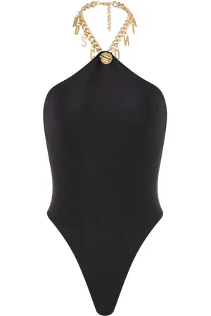 Moschino Badeanzug mit Kettendetail