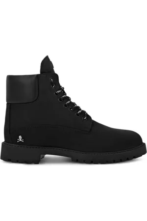 Philipp Plein Stiefel mit Logo-Schild