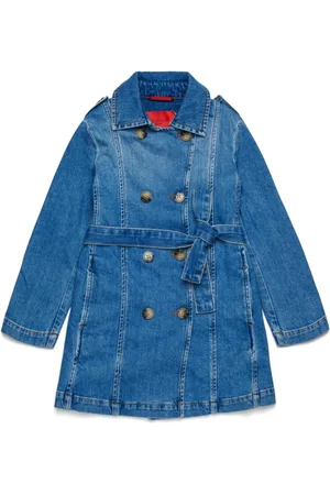 MAX&Co. Kids Doppelreihiger Jeansmantel