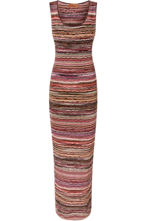 Missoni Maxikleid mit Wellenmotiv