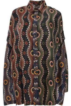 BIYAN Seidenhemd mit Print