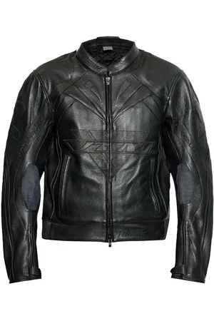 Vetements Lederjacke mit Reißverschluss
