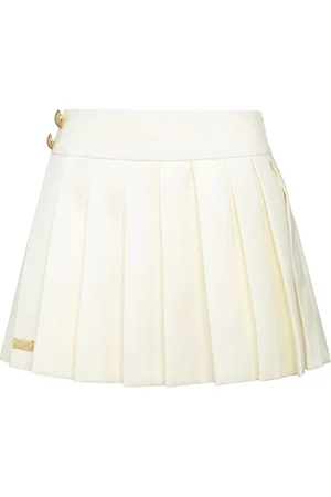 Philipp Plein Plissierter Marine-Wollrock