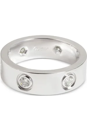 Cartier 18kt Love Weißgoldring mit Diamanten