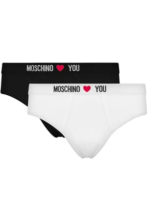 Moschino Set aus zwei Slips mit Logo-Bund