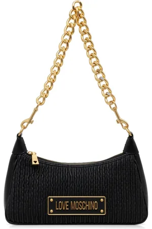 Moschino Handtasche mit Logo-Schild