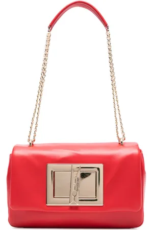 Moschino Schultertasche mit Logo-Prägung