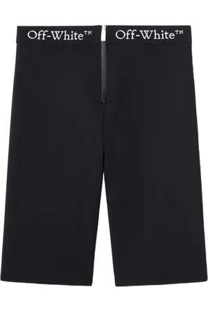 OFF-WHITE Shorts mit Logo-Bund und Reißverschluss