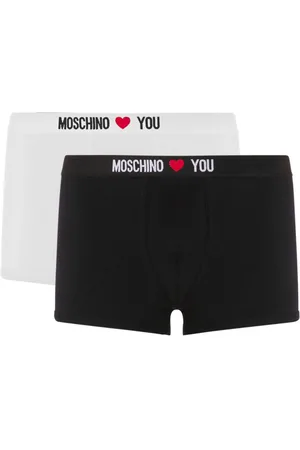 Moschino 2er-Pack Boxershorts mit Logo-Bund
