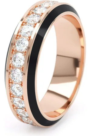 LOEV 18kt Eternity Rotgoldring mit Diamant