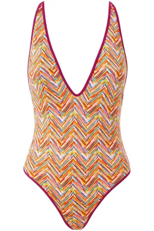 Missoni Badeanzug mit Zickzack-Print