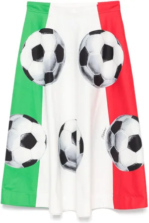 Moschino Midirock mit grafischem Print