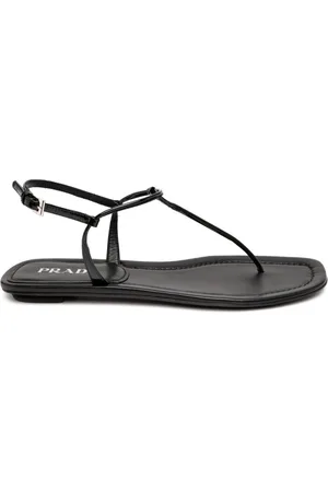 Prada Flache Sandalen mit Zehensteg