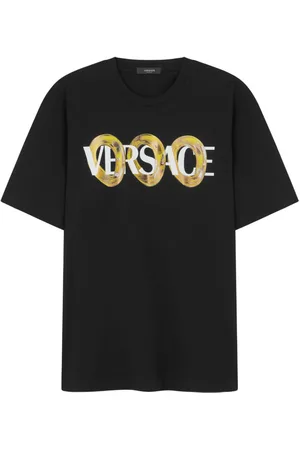 VERSACE Maxi Chain T-Shirt mit Logo-Print