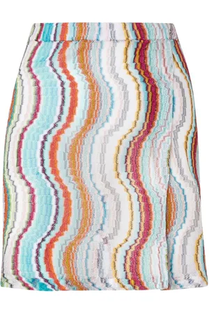 Missoni Lamé-Minirock mit Wellenmotiv