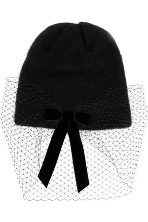 Jennifer Behr Voilette-Beanie mit Schleife