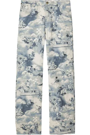 OFF-WHITE Fresco Tapestry Jeans