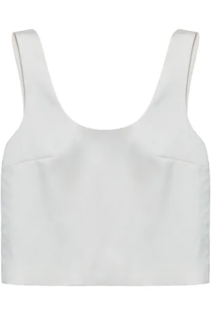 Self-Portrait Top aus Satin