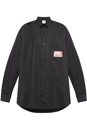 Vetements Hemd mit Sticker-Print