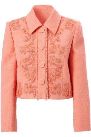 Carolina Herrera Bestickte Cropped-Jacke